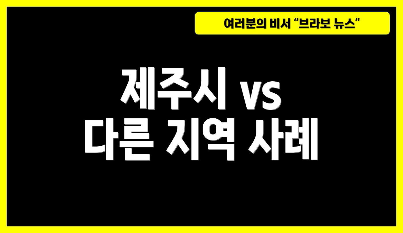 제주시 vs 다른 지역 사례