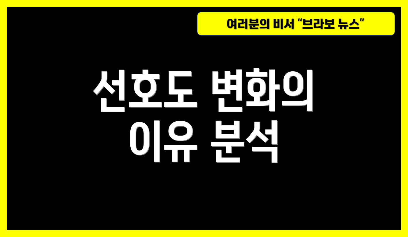 선호도 변화의 이유 분석