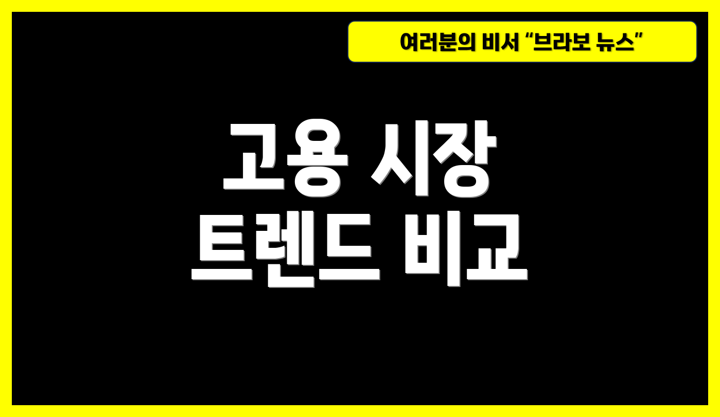 고용 시장 트렌드 비교