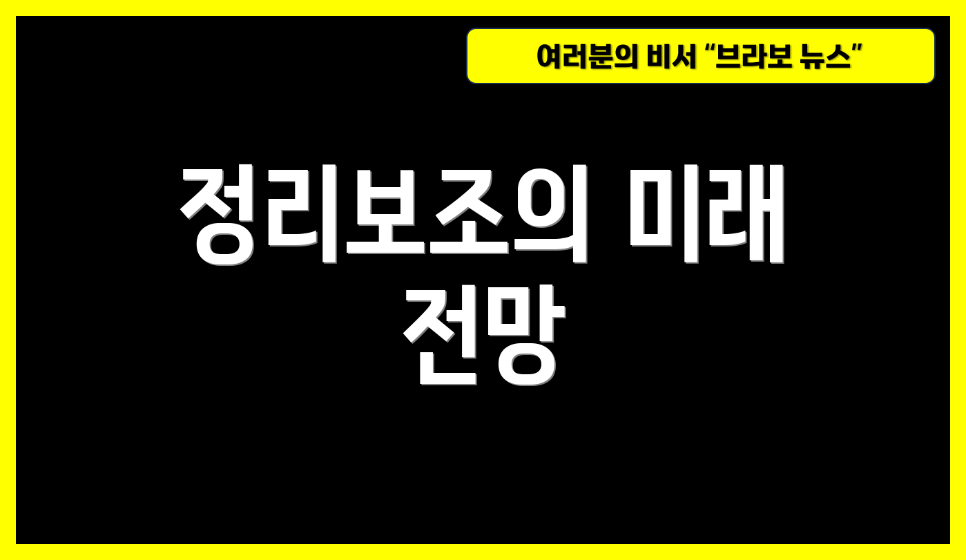 정리보조의 미래 전망