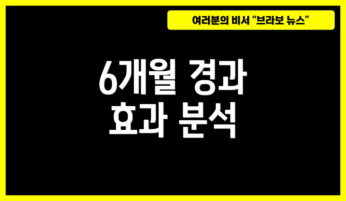 6개월 경과 효과 분석