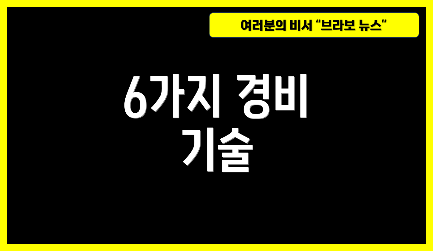 6가지 경비 기술