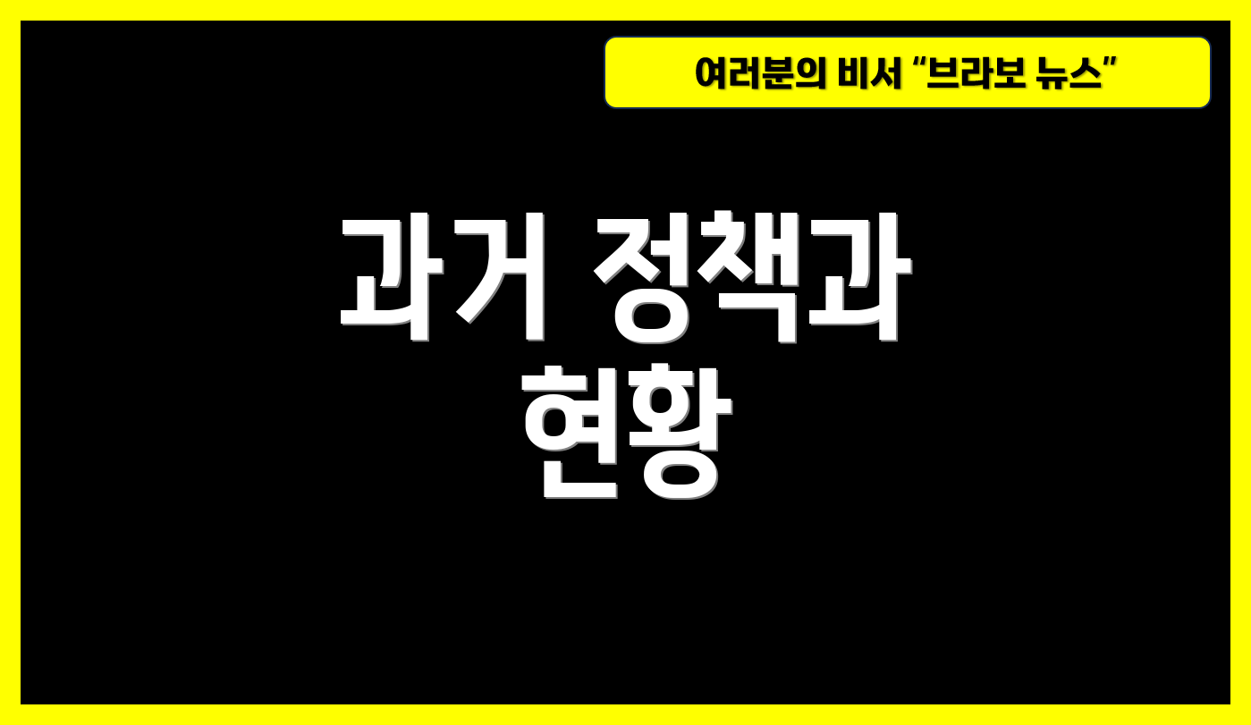 과거 정책과 현황