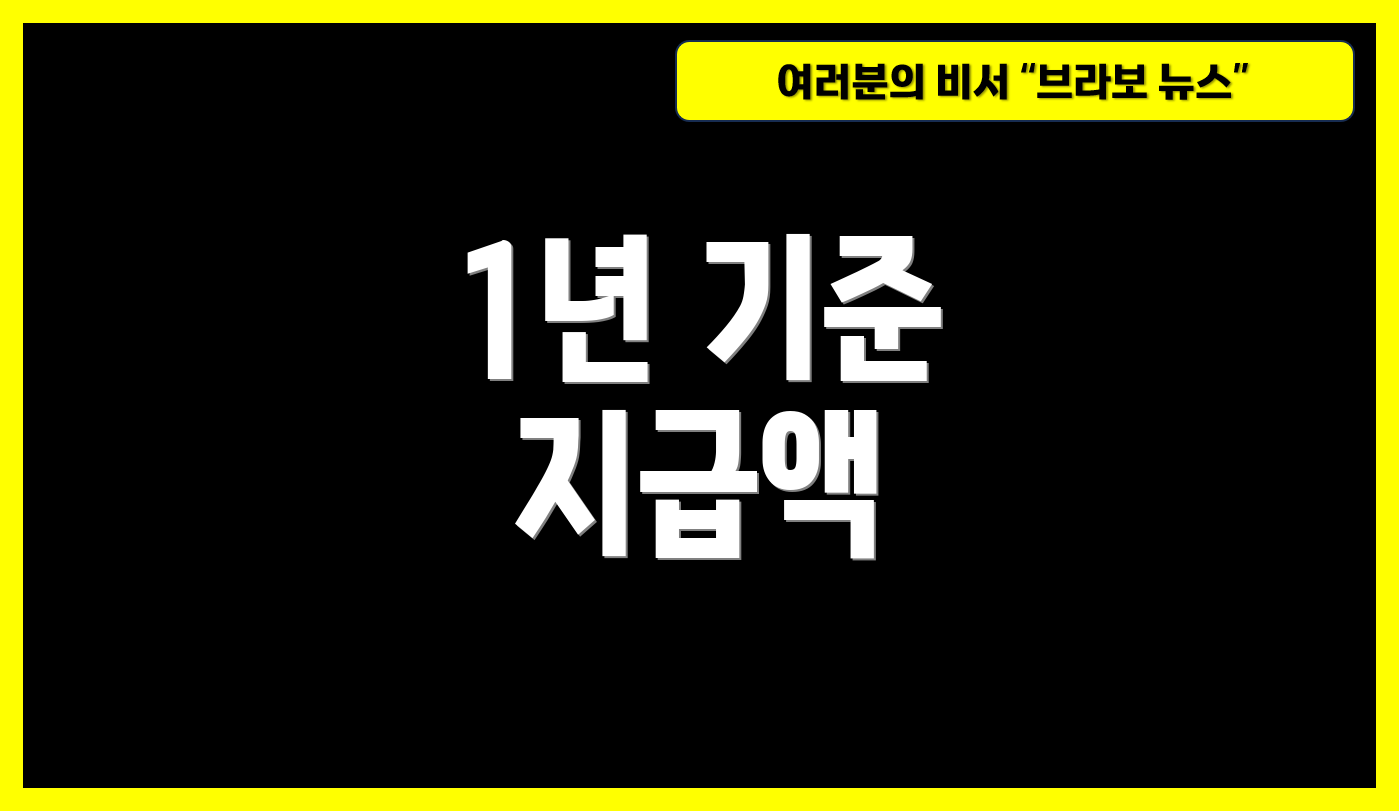 1년 기준 지급액