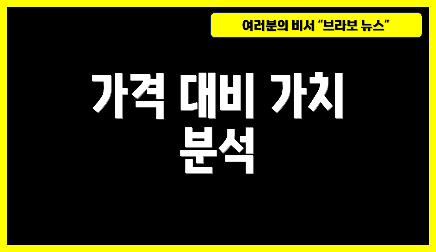 가격 대비 가치 분석