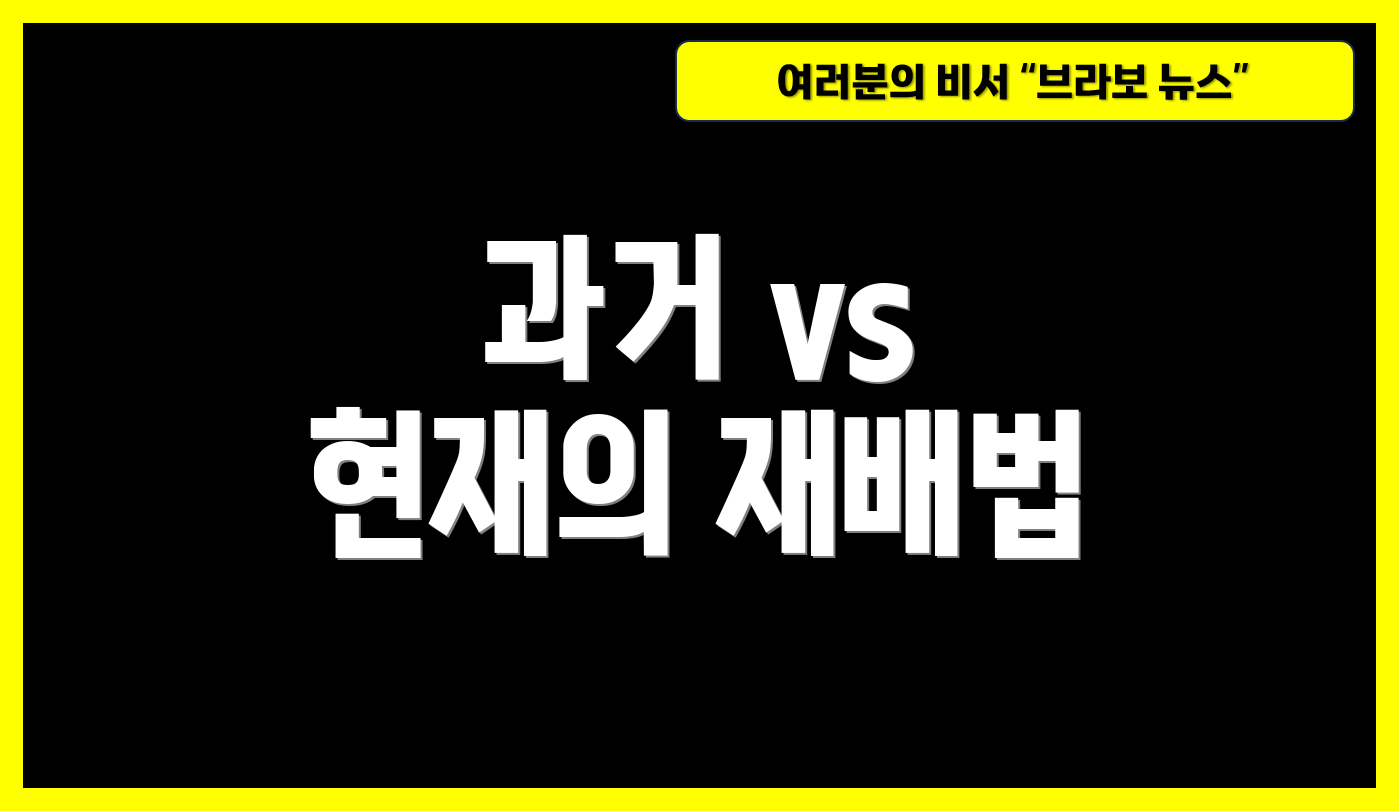 과거 vs 현재의 재배법