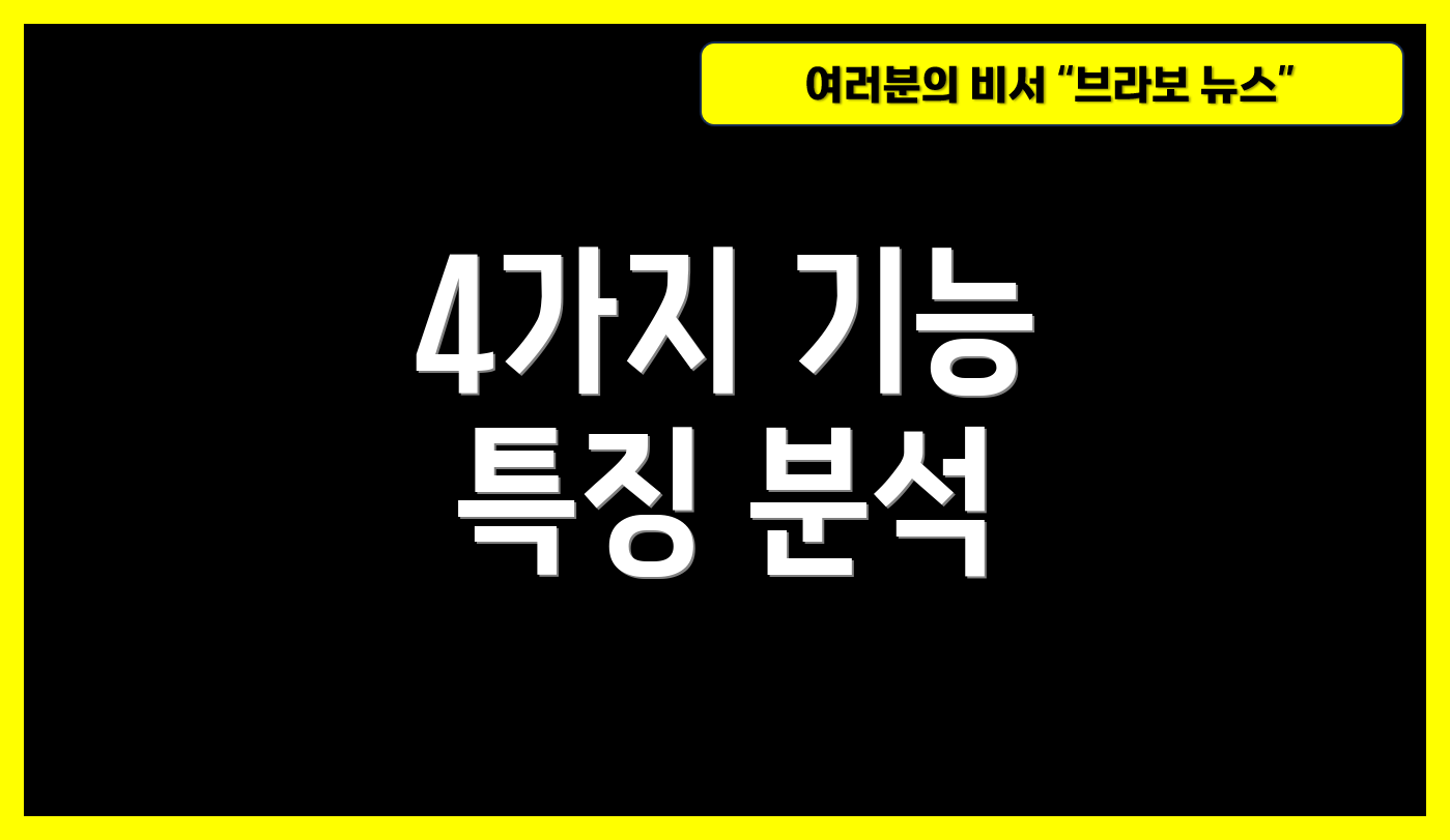 4가지 기능 특징 분석