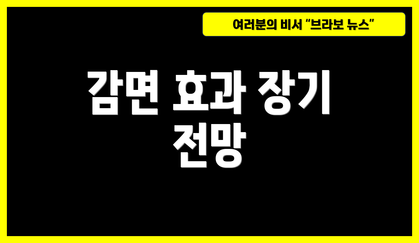 감면 효과 장기 전망
