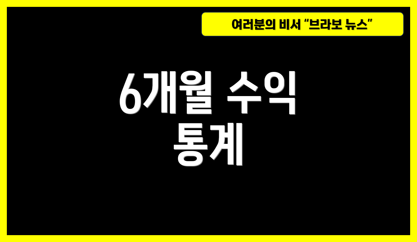 6개월 수익 통계