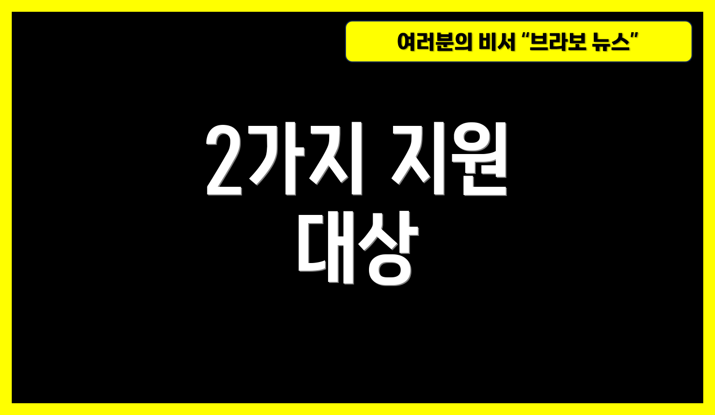 2가지 지원 대상