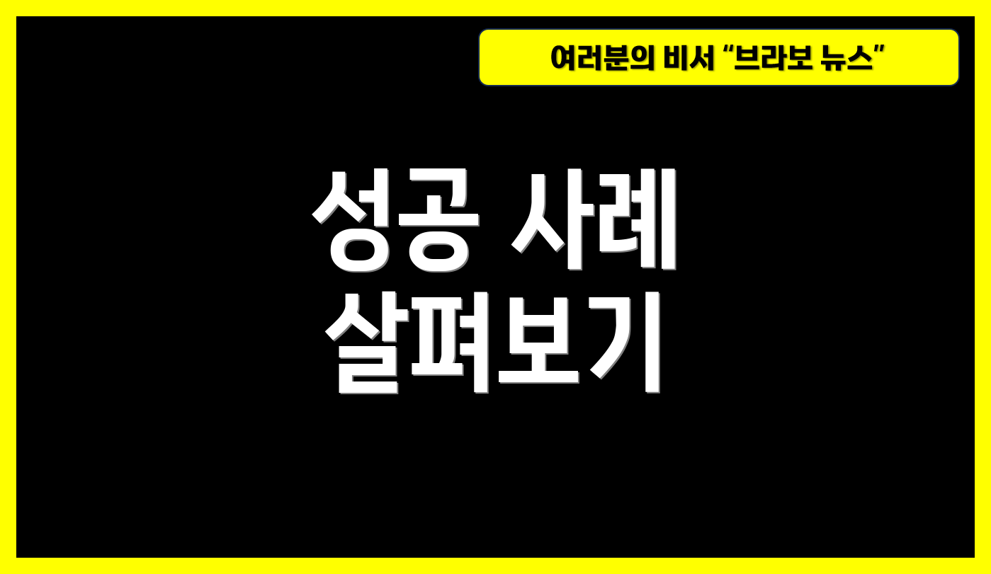 성공 사례 살펴보기