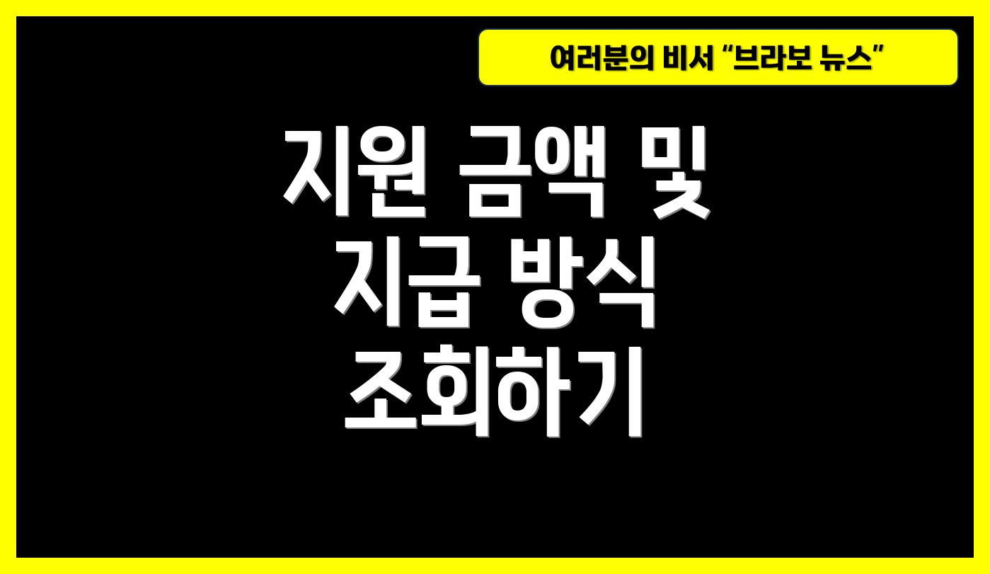 지원 금액 및 지급 방식 조회하기