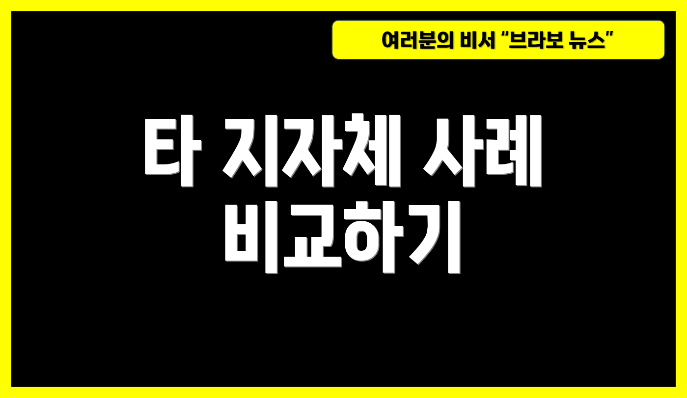 타 지자체 사례 비교하기